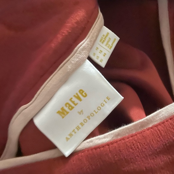 Anthropologie Maeve Contrast Red Skirt Set - Picture 6 of 10